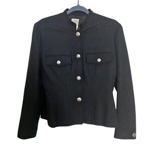 Vintage Military Inspired Style Wool Jacket Size 6‎ Feminine Minimalist
